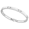 Bracciale Zancan in argento e ceramica con pietre.