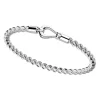Bracciale Zancan in argento a sfere con chiusura moschettone.