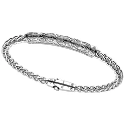 Bracciale Zancan in argento con targa.