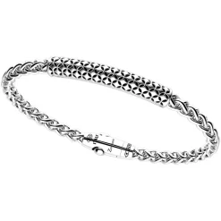 Bracciale Zancan in argento con targa.