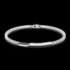 Bracciale Zancan in argento con targa e vite in oro rosa.