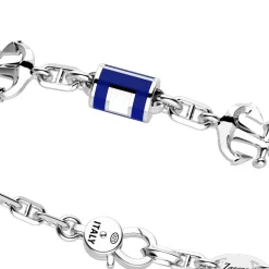 Bracciale Zancan in argento con bandiere nautiche.