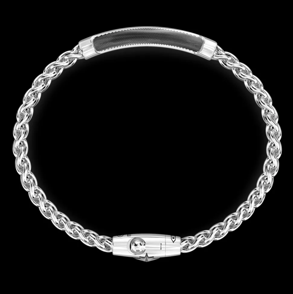 Bracciale Zancan in argento con targa.