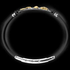 Bracciale Zancan in argento brunito con Sirena.