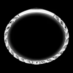 Bracciale Zancan in argento con maglia grumette e targa con rosa dei venti in ceramica.
