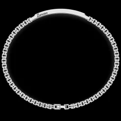 Bracciale Zancan in argento con pietre nere.
