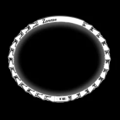 Bracciale Zancan in argento con pietre e targa centrale.