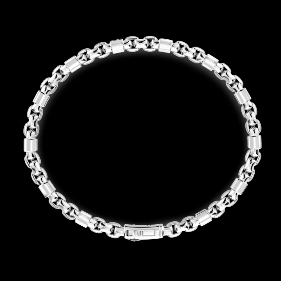 Bracciale Zancan in argento 925 con pietre naturali.