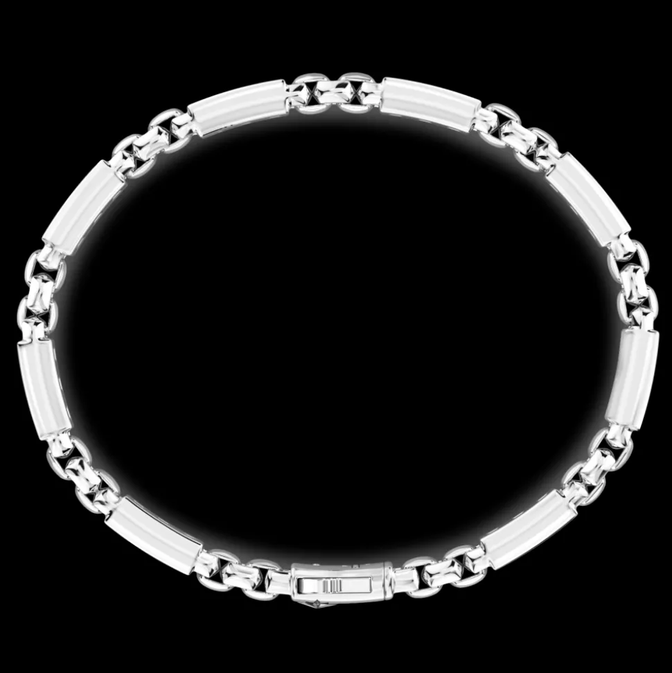 Bracciale Zancan in argento 925 con pietre naturali.