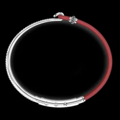 Bracciale Zancan in argento e pelle naturale.