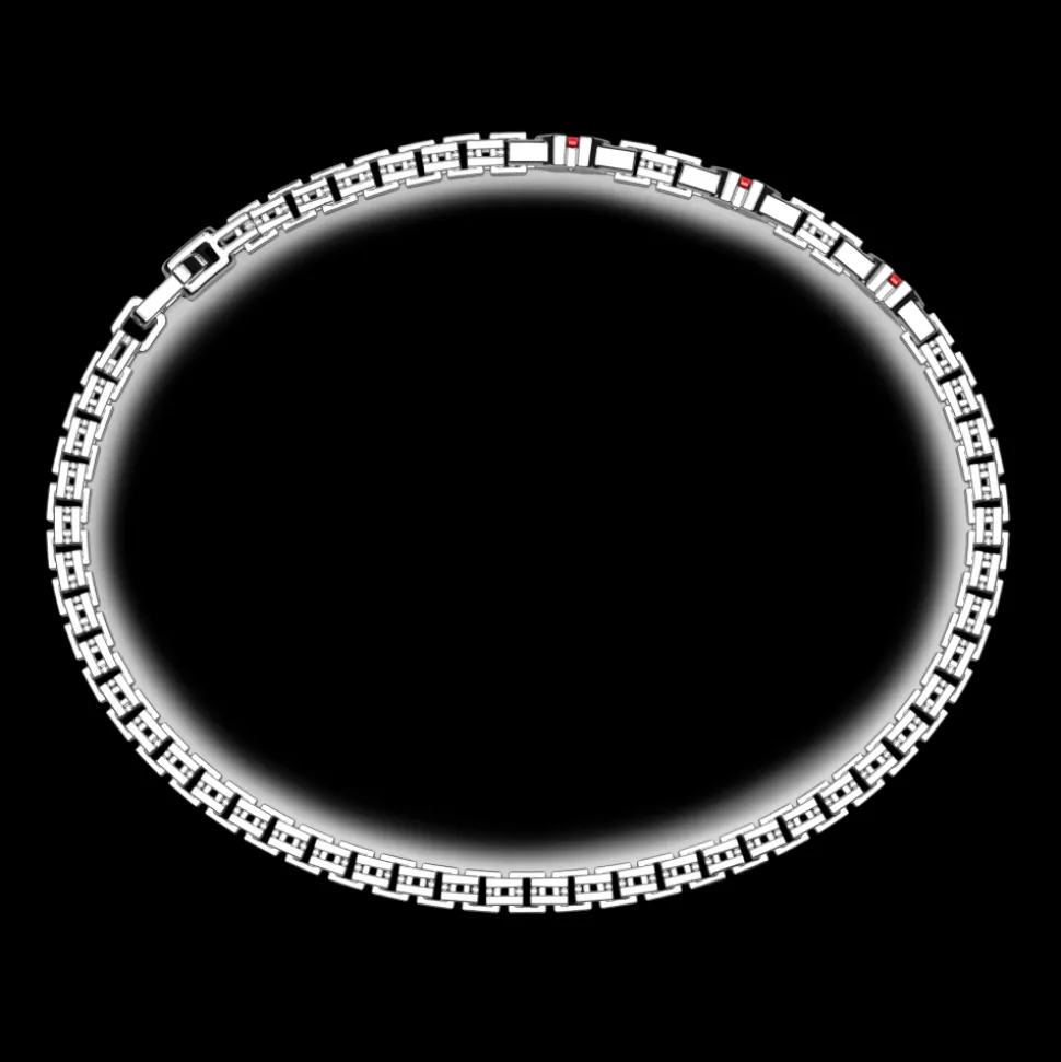 Bracciale Zancan in argento con pietre naturali.