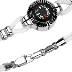 Bracciale Zancan in argento con bussola.
