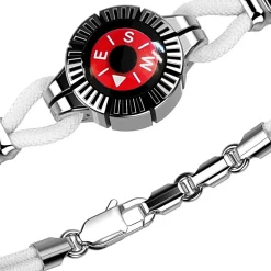 Bracciale Zancan in argento con bussola.