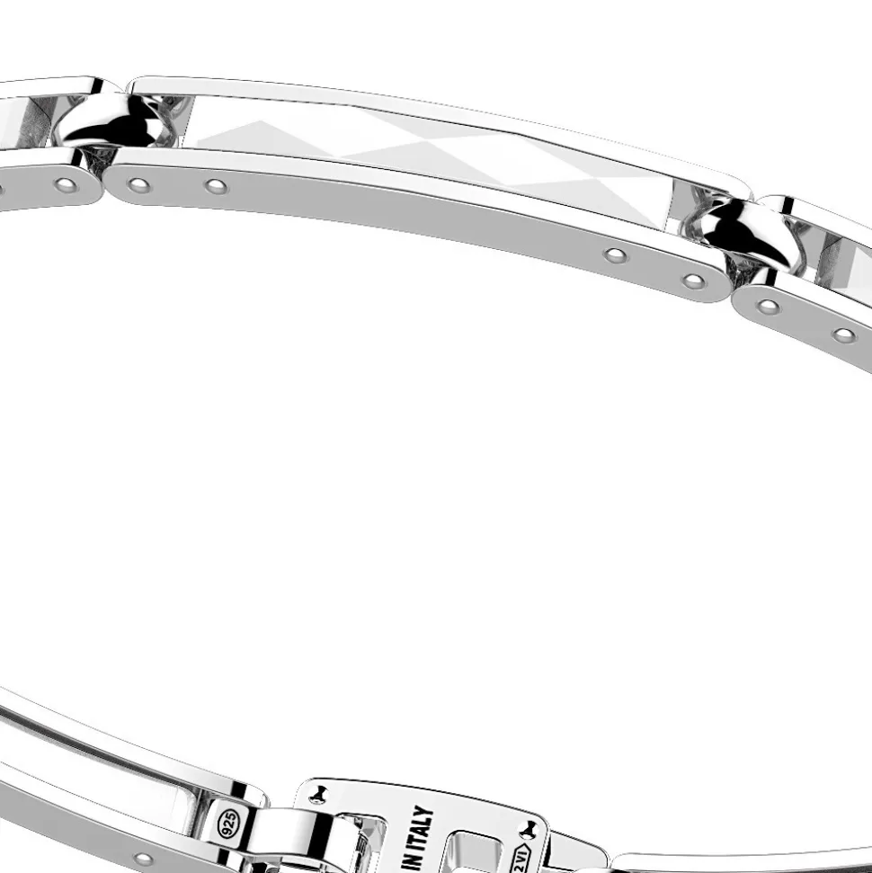 Bracciale Zancan in argento e ceramica.