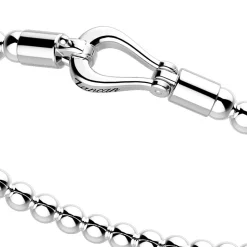 Bracciale Zancan in argento a sfere con chiusura moschettone.