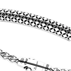 Bracciale Zancan in argento con targa.