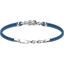 Bracciale Zancan in kevlar e nodo in argento.