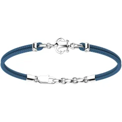 Bracciale Zancan in kevlar con ancora in argento.