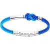 Bracciale Zancan in kevlar con targa in argento.