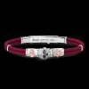 Bracciale Zancan in kevlar con teschio ed elementi nautici.