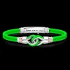 Bracciale Zancan in kevlar con nodo nautico in argento.