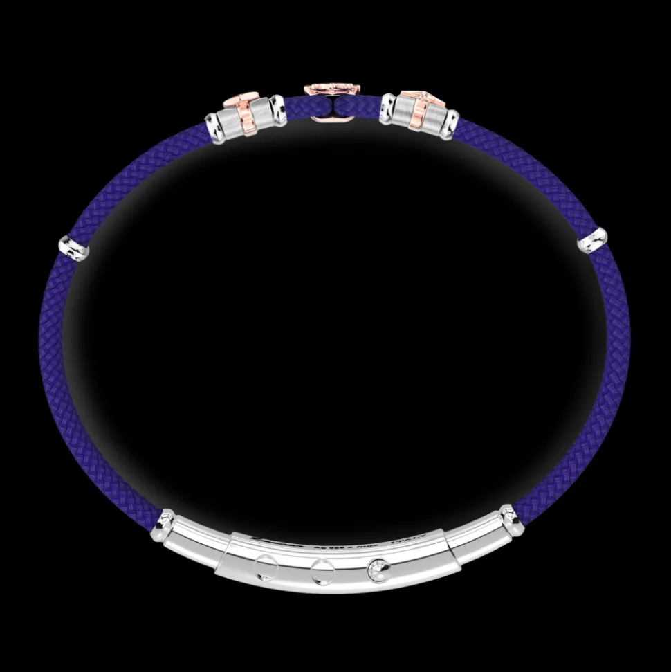 Bracciale Zancan in kevlar con elementi nautici.