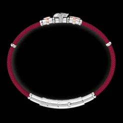 Bracciale Zancan in kevlar con teschio ed elementi nautici.