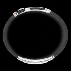 Bracciale Zancan in kevlar con targa e rosa dei venti.