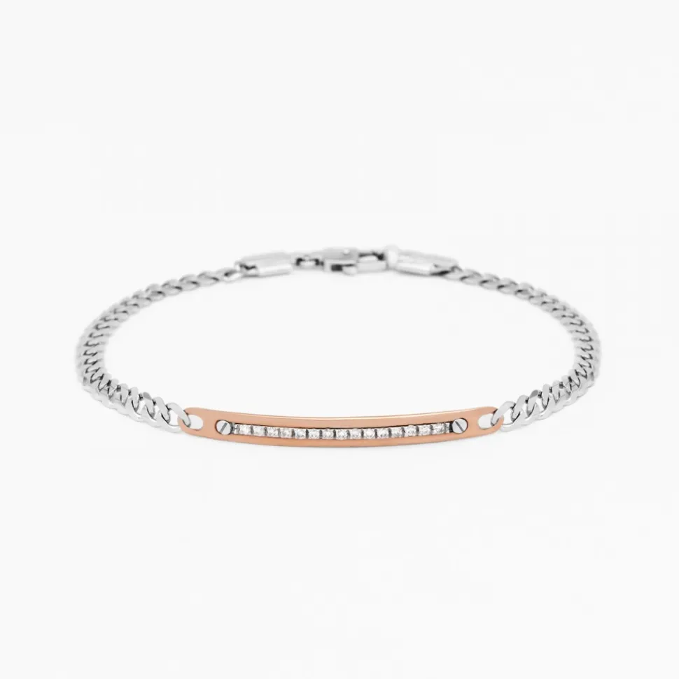 Bracciale Zancan in oro bianco con diamanti.