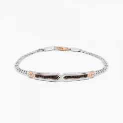 Bracciale  Zancan in oro bianco con diamanti.