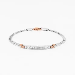 Bracciale  Zancan in oro bianco con diamanti.
