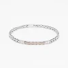 Bracciale  Zancan in oro bianco con diamanti.
