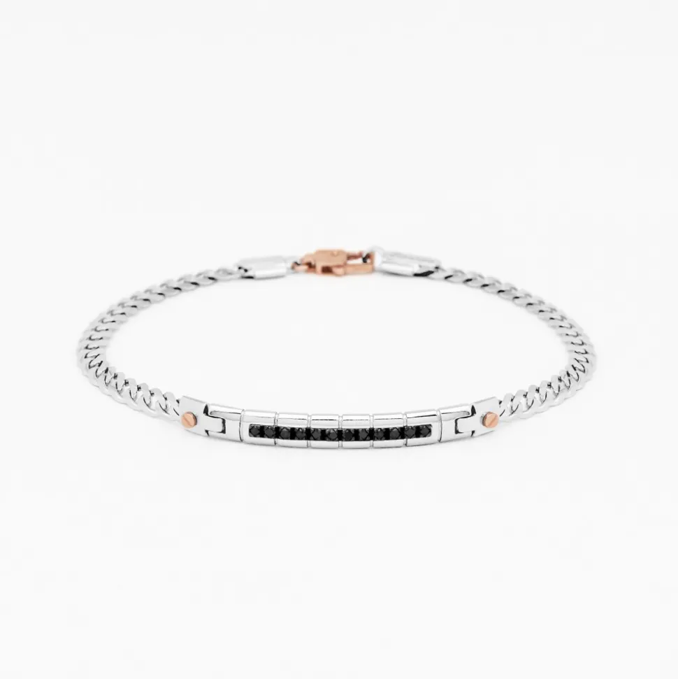 Bracciale Zancan in oro bianco con diamanti.