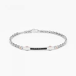 Bracciale  Zancan in oro bianco con diamanti.