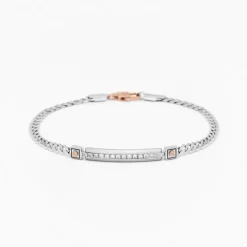 Bracciale Zancan in oro bianco con diamanti.