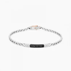 Bracciale Zancan in oro bianco con diamanti.