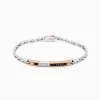 Bracciale  Zancan in oro bianco con diamanti.