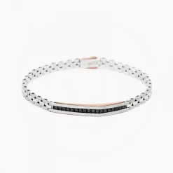 Bracciale Zancan in oro bianco con diamanti.