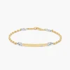 Bracciale  Zancan in oro bianco con diamante.