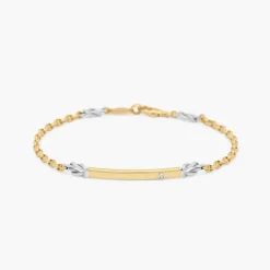 Bracciale  Zancan in oro bianco con diamante.
