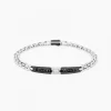 Bracciale  Zancan in oro bianco con diamanti.