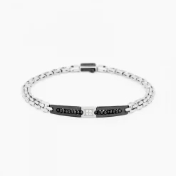 Bracciale Zancan in oro bianco con diamanti.