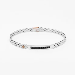 Bracciale Zancan in oro bianco con diamanti.