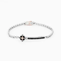 Bracciale Zancan in oro bianco con diamanti.