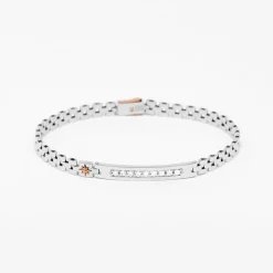 Bracciale Zancan in oro bianco con diamanti.