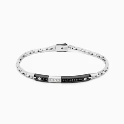 Bracciale Zancan in oro bianco con diamanti.