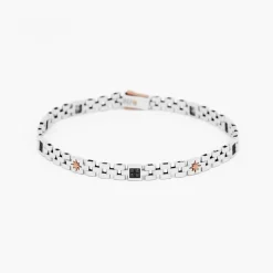 Bracciale Zancan in oro bianco con diamanti.
