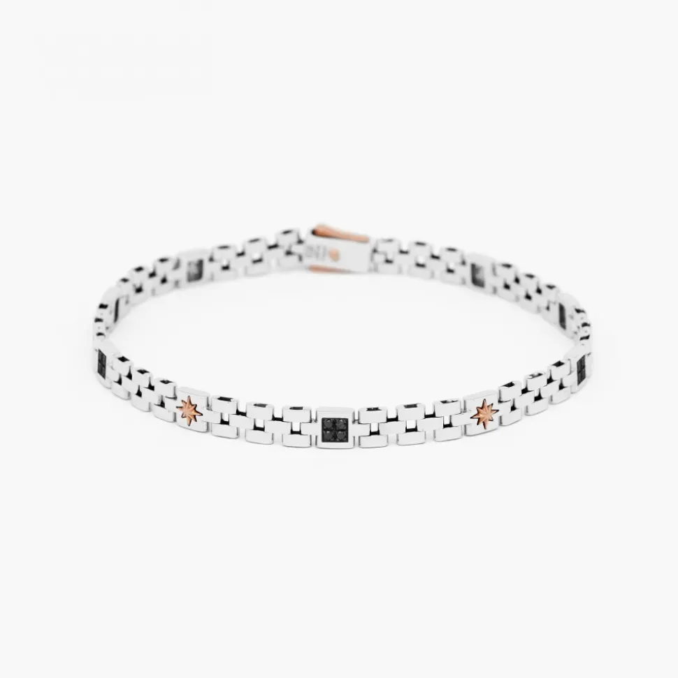 Bracciale Zancan in oro bianco con diamanti.