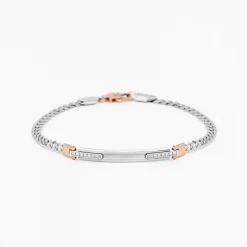 Bracciale Zancan in oro bianco con diamanti.