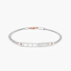 Bracciale  Zancan in oro bianco con diamanti.